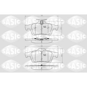 Jogo de pastilhas para travão de disco V50 VOLVO ac 2011 6210016 de SASIC com desconto