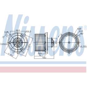 Ventilador do habitáculo SUZUKI 87380 de NISSENS comprar baixo custo