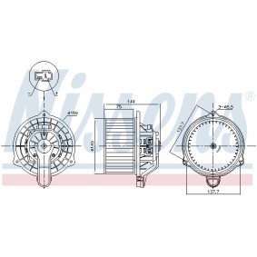 Ventilador do habitáculo SUZUKI 87743 de NISSENS comprar baixo custo