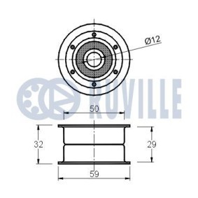Jogo de rolamentos de roda TRANSPORTER VW ac 2011 5408 de RUVILLE com desconto