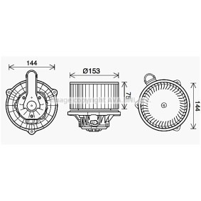 Motor eléctrico, ventilador do habitáculo i30 HYUNDAI ac 2015 HY8450 de PRASCO com desconto