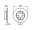 Disco de travão 400 ROVER ac 1998 0 986 479 240 de BOSCH com desconto