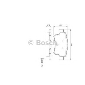 Jogo de pastilhas para travão de disco CORSA OPEL ac 2005 0 986 494 072 de BOSCH com desconto