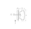 Jogo de pastilhas para travão de disco CORSA OPEL ac 2005 0 986 494 072 de BOSCH com desconto