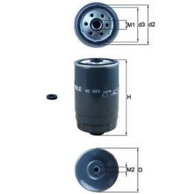 Filtro de combustível SORENTO KIA ac 2009 KC 503D de KNECHT com desconto