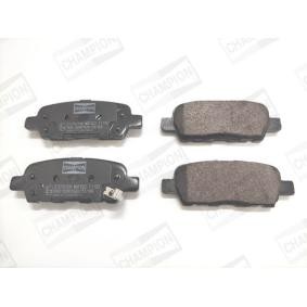 Jogo de pastilhas para travão de disco QASHQAI NISSAN ac 2016 572501CH de CHAMPION com desconto