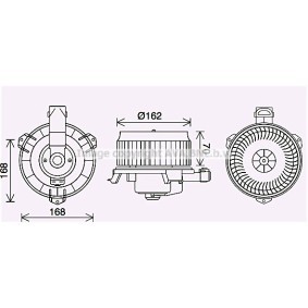 Motor eléctrico, ventilador do habitáculo LEXUS TO8743 de PRASCO 8710335040, 8710335060 comprar baixo custo