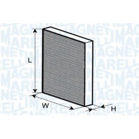 Filtro, ar do habitáculo CLASSE A MERCEDES-BENZ Bj 2007 350203061560 de MAGNETI MARELLI com desconto