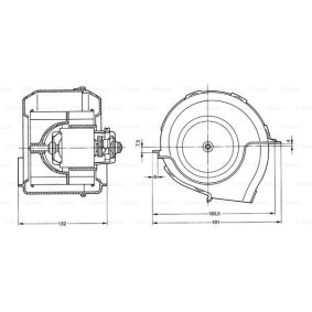 Ventilador do Habitáculo 0 130 063 804 de BOSCH de qualidade OEM