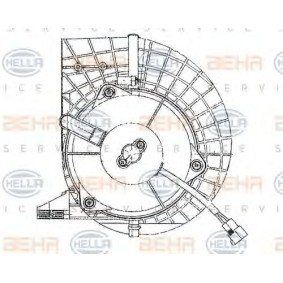 Ventilador do habitáculo SUZUKI 8EW 009 159-691 de HELLA 74200-85C31 comprar baixo custo