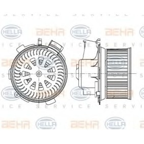 Ventilador do habitáculo PEUGEOT 8EW 009 159-481 de HELLA 16.063.574.80, 6441.J9 comprar baixo custo