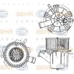 Ventilador do habitáculo SMART 8EW 351 040-641 de HELLA 451 830 16 00, 451 835 00 07 comprar baixo custo