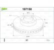 Disco de travão ZAFIRA OPEL ac 2010 197150 de VALEO com desconto