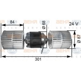 Ventilador do Habitáculo 8EW 351 034-031 de HELLA de qualidade OEM