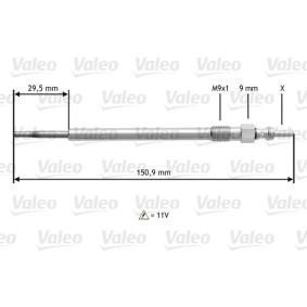 Vela de incandescência ASTRA OPEL ac 1995 345131 de VALEO com desconto