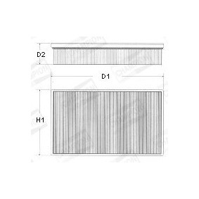 Filtro de ar 156 ALFA ROMEO ac 2000 U564/606 de CHAMPION com desconto
