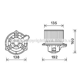 Motor eléctrico, ventilador do habitáculo i30 HYUNDAI ac 2014 HY8553 de PRASCO com desconto