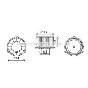 Motor eléctrico, ventilador do habitáculo HYUNDAI HY8354 de PRASCO 9710938000, 971093D000 comprar baixo custo