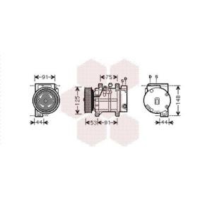 Compressor, ar condicionado DE TOMASO 1300K259 de VAN WEZEL 92600-AU000, 92600AU010 comprar baixo custo