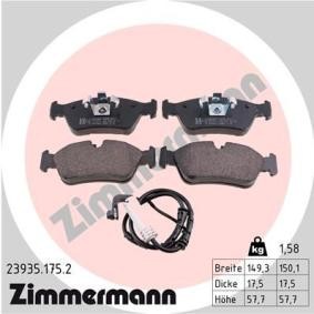 Jogo de pastilhas para travão de disco 1 Série BMW ac 2008 23935.175.2 de ZIMMERMANN com desconto