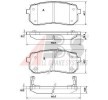 Jogo de pastilhas para travão de disco SORENTO KIA ac 2017 37619 OE de A.B.S. com desconto