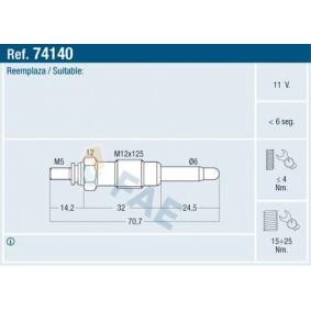 Vela de incandescência 200 ROVER ac 1986 74140 de FAE com desconto