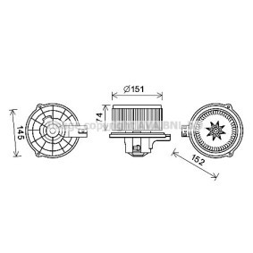 Motor eléctrico, ventilador do habitáculo KIA KA8252 de PRASCO 979454D050, 979454D053 comprar baixo custo