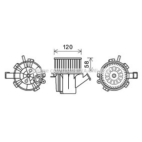 Motor eléctrico, ventilador do habitáculo SMART MC8018 de PRASCO 4518301600, 4518350007 comprar baixo custo