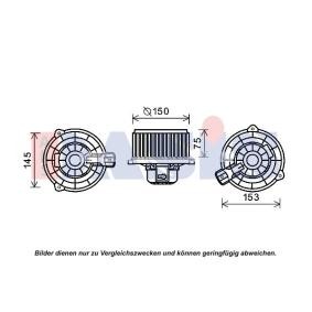 Ventilador do habitáculo KIA 518084N de AKS DASIS 971131D000, 971132PAA0 comprar baixo custo