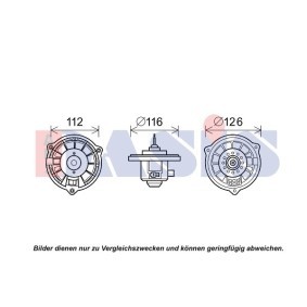 Motor eléctrico, ventilador do habitáculo HYUNDAI 518094N de AKS DASIS 979083A000 comprar baixo custo