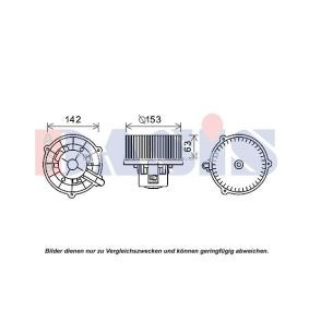 Motor eléctrico, ventilador do habitáculo HYUNDAI 870448N de AKS DASIS 971132D200 comprar baixo custo
