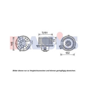 Motor eléctrico, ventilador do habitáculo KIA 870452N de AKS DASIS 979452J000 comprar baixo custo
