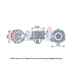 Motor eléctrico, ventilador do habitáculo KIA 870453N de AKS DASIS 971131G000 comprar baixo custo