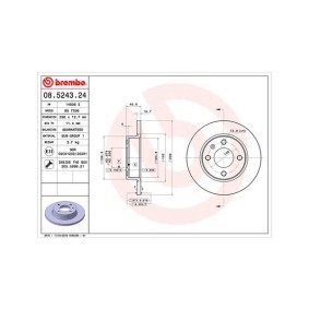 Disco de travão FELICIA SKODA ac 2002 360406045200 de MAGNETI MARELLI com desconto