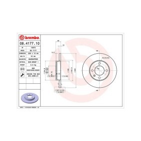 Disco de travão IBIZA SEAT ac 2006 360406047900 de MAGNETI MARELLI com desconto