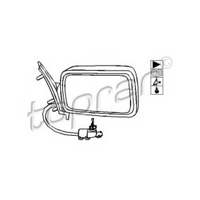 Espelho Retrovisor 103 154 de TOPRAN de qualidade OEM