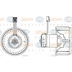 Ventilador do habitáculo VOLVO 8EW 009 157-171 de HELLA 3 132 039 3, 9 171 479 comprar baixo custo