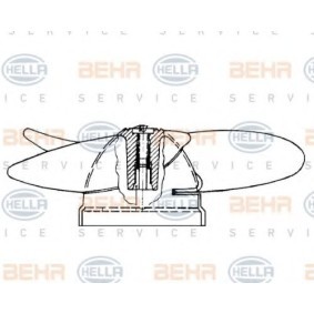Ventilador do Habitáculo 8EW 009 160-171 de HELLA de qualidade OEM