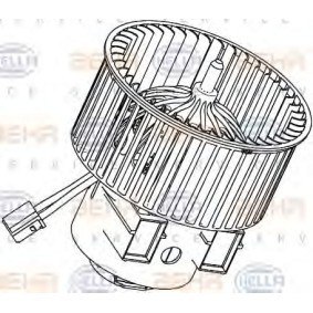 Ventilador do habitáculo LAND ROVER 8EW 351 040-281 de HELLA comprar baixo custo