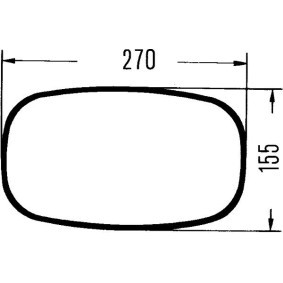 HELLA 8SB 002 405-001 Retrovisor exterior rever