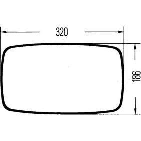 HELLA 8SB 560 991-012 Retrovisor exterior alterar