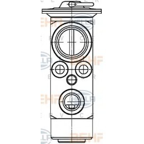 Válvula de Expansão 8UW 351 029-031 de HELLA de qualidade OEM