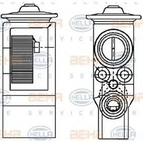 Válvula de Expansão 8UW 351 234-111 de HELLA de qualidade OEM