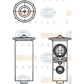Válvula de Expansão 8UW 351 234-141 de HELLA de qualidade OEM