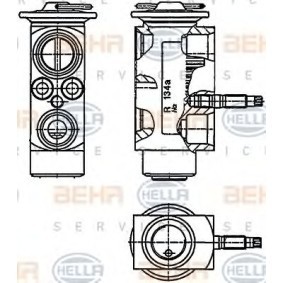 Válvula de Expansão 8UW 351 234-201 de HELLA de qualidade OEM