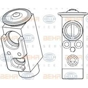 Válvula de Expansão 8UW 351 234-501 de HELLA de qualidade OEM