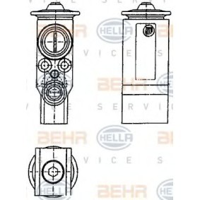 Válvula de Expansão 8UW 351 239-071 de HELLA de qualidade OEM