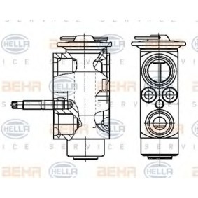 Válvula de Expansão 8UW 351 239-271 de HELLA de qualidade OEM
