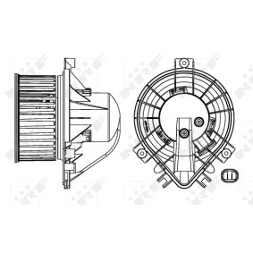 Ventilador do habitáculo MINI 34158 de NRF 64111497538, 67326935371 comprar baixo custo
