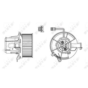 Ventilador do habitáculo CLASSE C MERCEDES-BENZ ac 2018 34162 de NRF com desconto